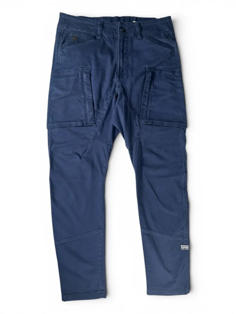 G-Star Raw Zip Pocket 3D Skinny Cargo Pant Navy Mens 32x32 Streetwear Casual